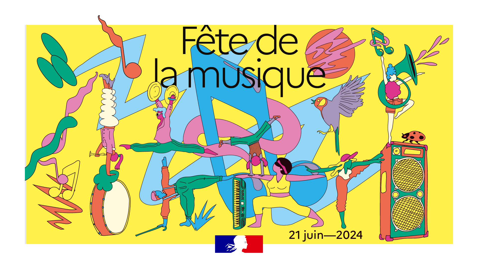 affiche officielle fête de la musique 2024